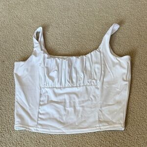 Chic White Women's Crop Top